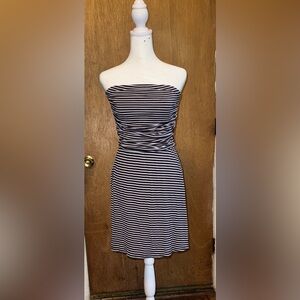 Striped Strapless Dress